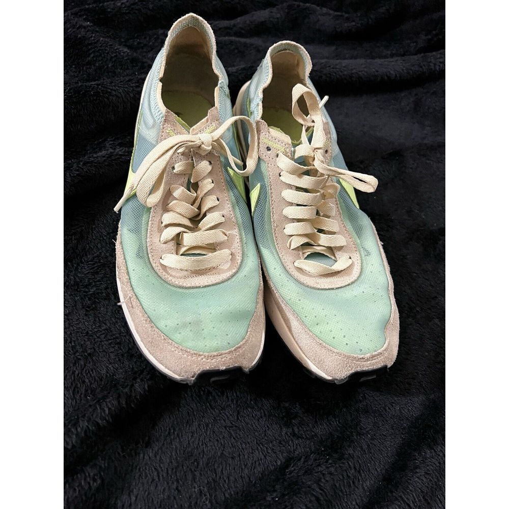 Nike Waffle One Shoes Women Size 8 Teal Blue Running Athletic Sneakers Trainers